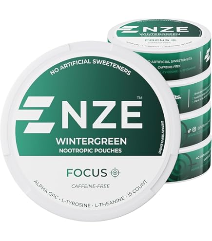 Amazon.com: NZE Caffeine Nootropic Pouches (Spearmint) - Energy